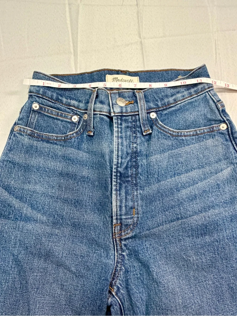 Madewell The Perfect Vintage Straight Jeans Women’s 24T Tall High Rise Blue